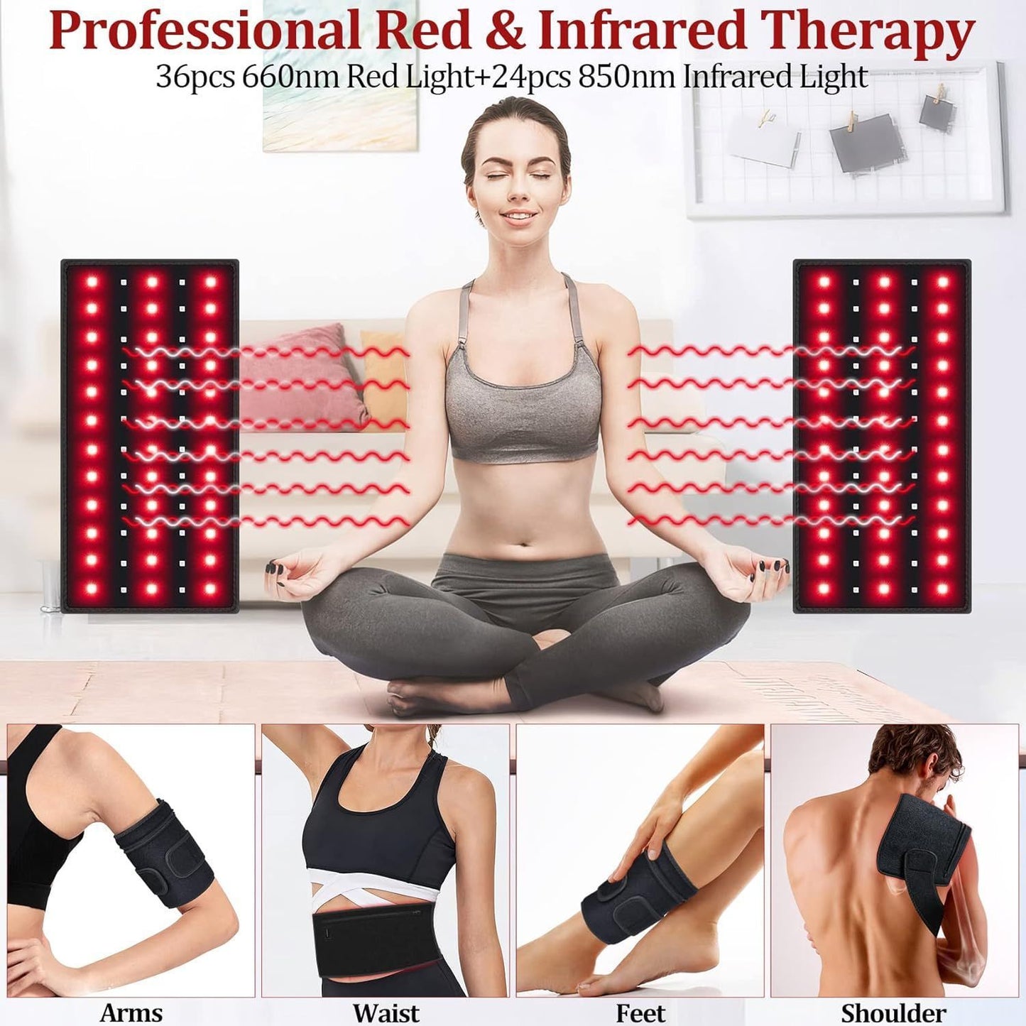 Infrared Arm Massage Belt – Pain Relief & Hot Compress