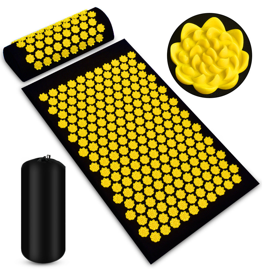 Acupressure Massage Mat Set – Back, Neck & Foot Relief