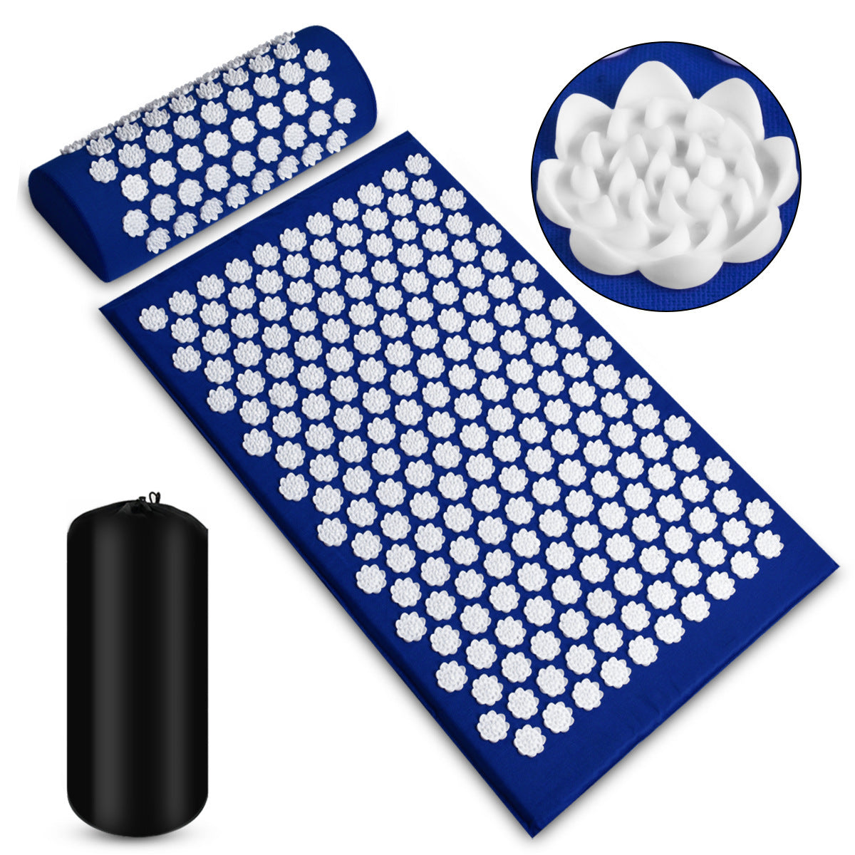 Acupressure Massage Mat Set – Back, Neck & Foot Relief