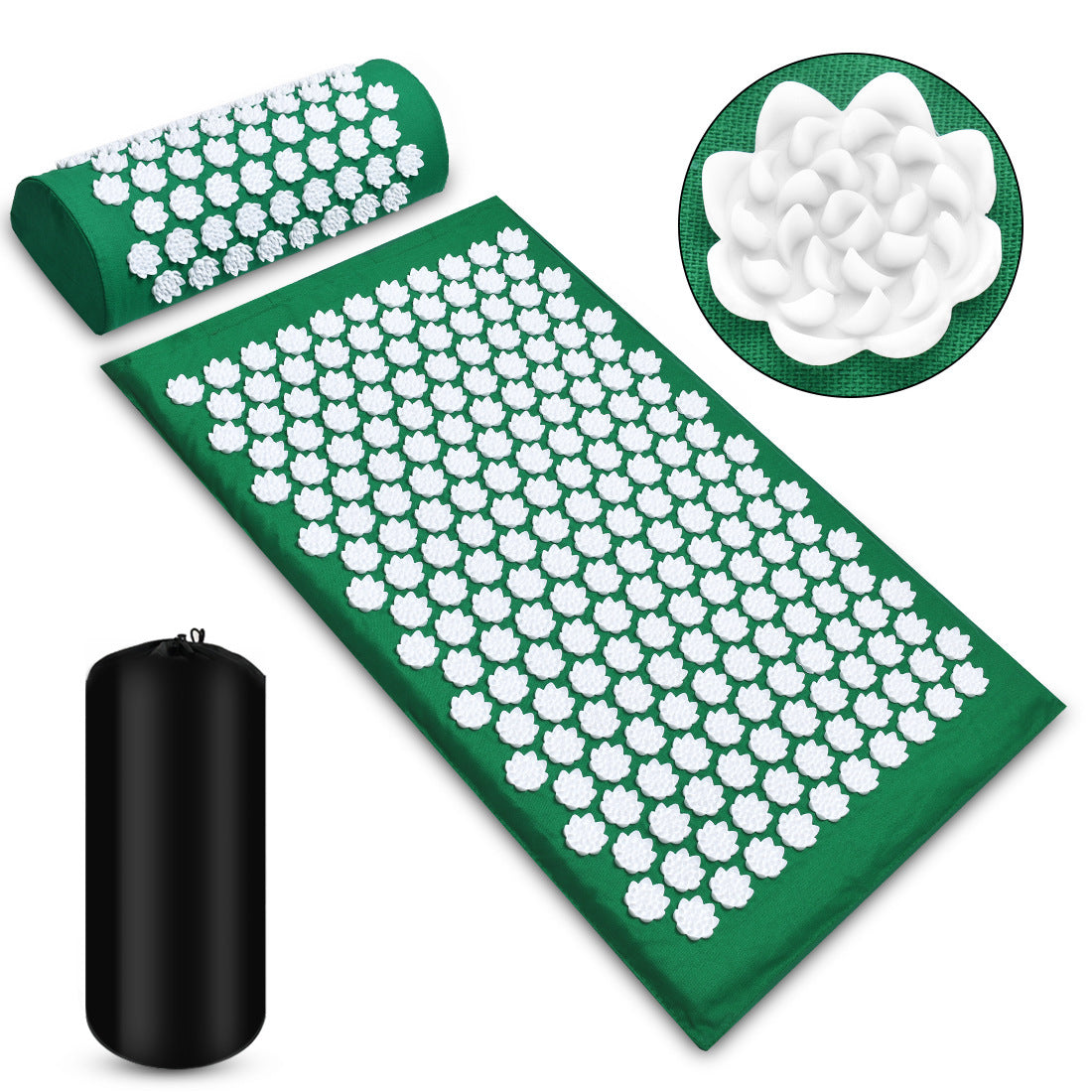 Acupressure Massage Mat Set – Back, Neck & Foot Relief