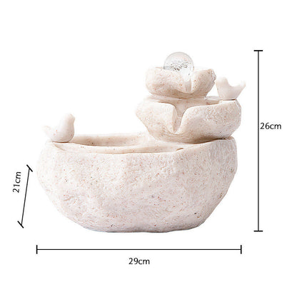 Lucky Rockery Desk Fountain – Relaxing Crystal Ball Decoration