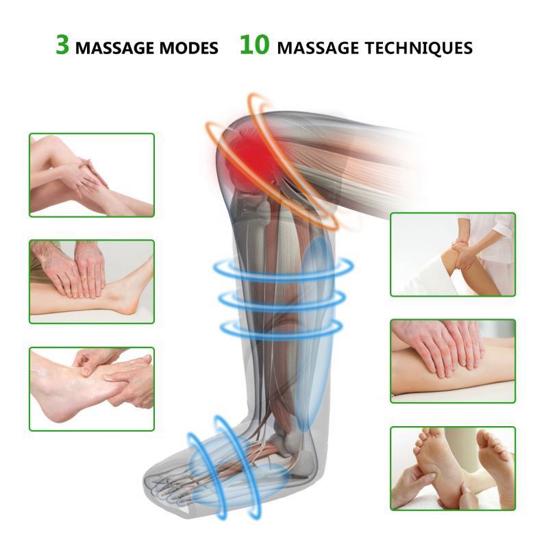 Air Compression Leg Massager – Recovery Boots for Pain Relief
