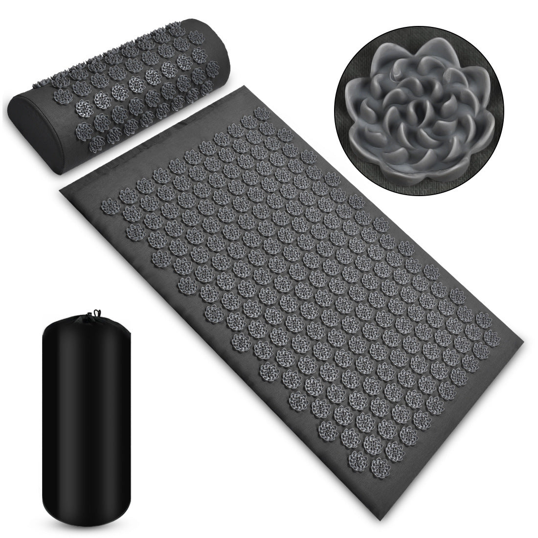 Acupressure Massage Mat Set – Back, Neck & Foot Relief