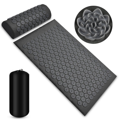 Acupressure Massage Mat Set – Back, Neck & Foot Relief