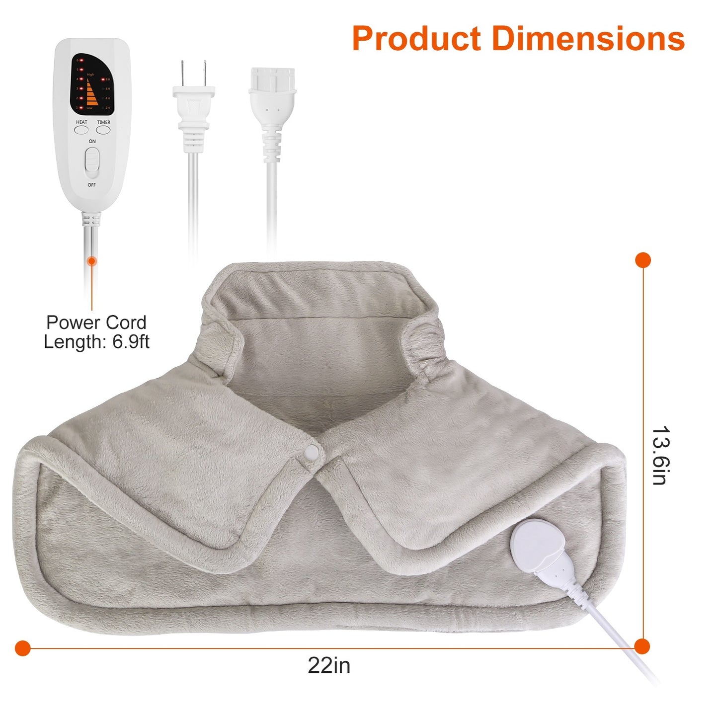 Weighted Neck & Shoulder Heating Pad – Soothing Heat Therapy