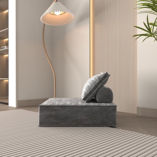 Ergonomic Floor Sofa with Removable Cushion – Modern Apartment Style