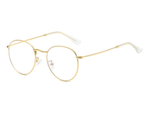 Blue Light Blocking Glasses – Stylish Metal Frame for Comfort