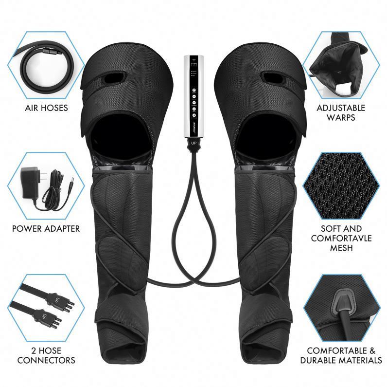 Air Compression Leg Massager – Recovery Boots for Pain Relief