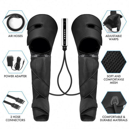 Air Compression Leg Massager – Recovery Boots for Pain Relief