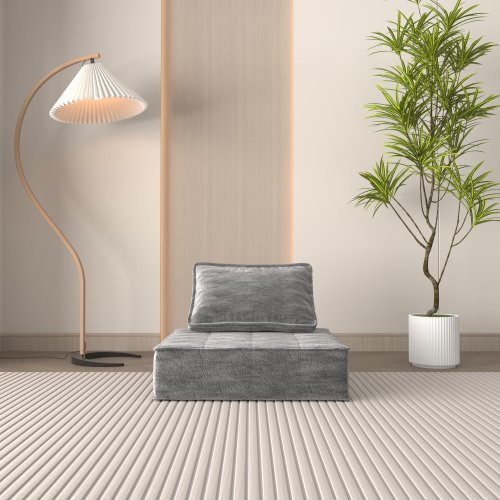Ergonomic Floor Sofa with Removable Cushion – Modern Apartment Style