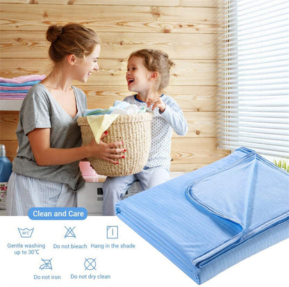 Breathable Cooling Blanket with Washable Cover for Hot Sleepers