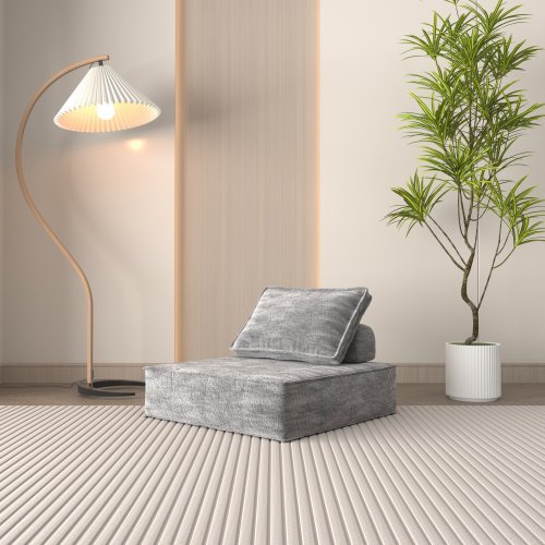 Ergonomic Floor Sofa with Removable Cushion – Modern Apartment Style