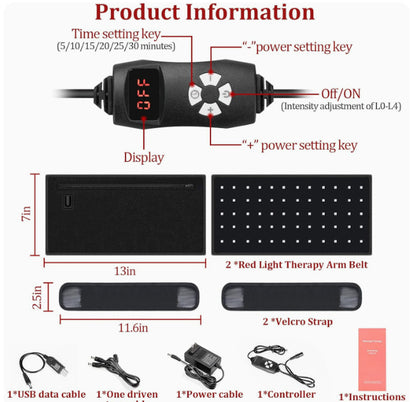 Infrared Arm Massage Belt – Pain Relief & Hot Compress