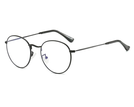 Blue Light Blocking Glasses – Stylish Metal Frame for Comfort