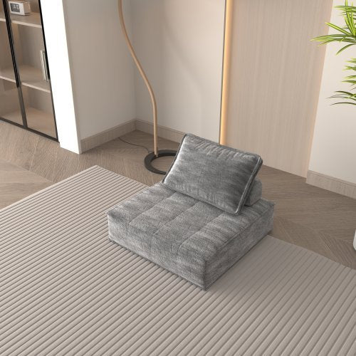 Ergonomic Floor Sofa with Removable Cushion – Modern Apartment Style