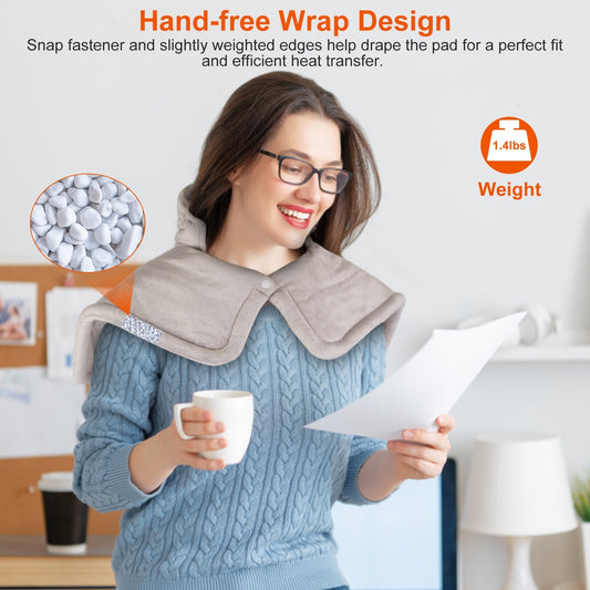 Weighted Neck & Shoulder Heating Pad – Soothing Heat Therapy