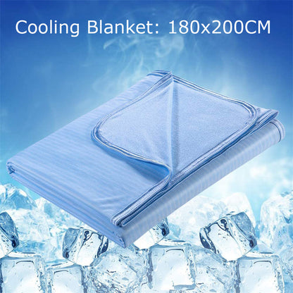 Breathable Cooling Blanket with Washable Cover for Hot Sleepers