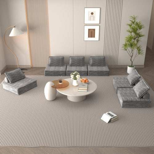 Ergonomic Floor Sofa with Removable Cushion – Modern Apartment Style
