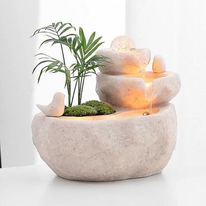 Lucky Rockery Desk Fountain – Relaxing Crystal Ball Decoration
